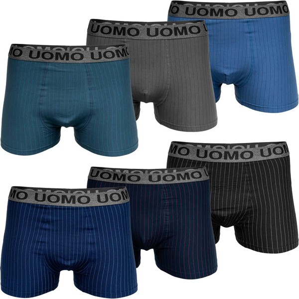 Pesail Pack of 5 Men's Cotton Boxer Shorts Size M