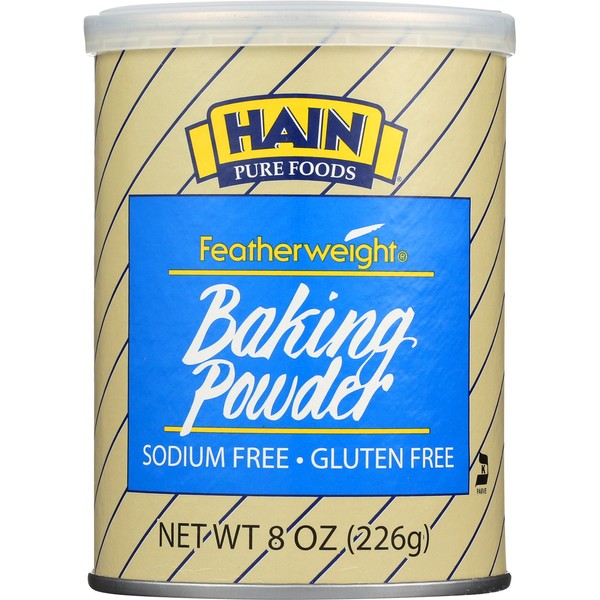 Hain Pure Foods Gluten-Free Featherweight Baking Powder, 8 oz. (Pack of 4)