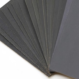 24-Piece Professional Sandpaper Kit - 120-3000 Grit Wet/Dry Sheets (2-Pack per Grit) for Cars/Metal/Wood/Walls, 230x93mm Multi-Surface Polishing Paper with Silicon Carbide Abrasive