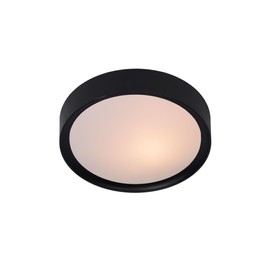 Lucide LEX - Flush Ceiling Light - Ø 25 cm - Black