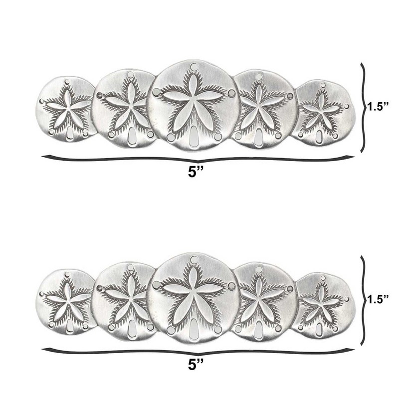 Costello Coastal - Sand Dollar Drawer Pulls (Horizontal 2-Pack) |