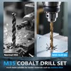 Cobalt Drill Bit Set, Yougfin 29PCS M35 Metal Drill Bit