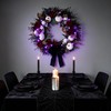 HipTree 20 Inch Gothic Halloween Wreath for Front Door with