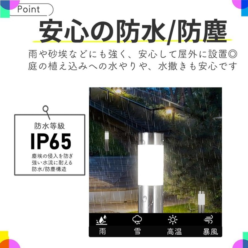 Raatel LED Solar Light, Set of 2, Pole Light, Solar