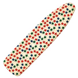 Extra Thick Ironing Board Cover and Pad, American Flag Vintage 15x54 Ironing Board Cover, Resist Scorching and Staining,Elastic Edges,Independence Day Star Flag