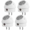 DEWENWILS 4pack Plug in Night Light 360° Rotation LED Nightlights