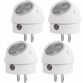 DEWENWILS 4pack Plug in Night Light 360° Rotation LED Nightlights Christmas gift