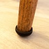 "Super Sliders 1" Round Self-Stick Formed Felt Furniture Pads with