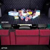 Tioollev Car Trunk Organizer, Backseat Hanging Large Storage with Adjustable
