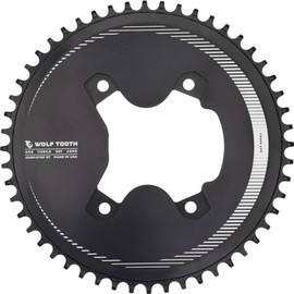 Wolf Tooth 110 BCD Asymmetric 4-Bolt Aero Chainring for GRX Cranks Drop-Stop ST 48T