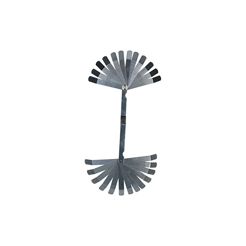 26 Blade Offset Bent Feeler Gauge Metric Imperial Measurements Dual