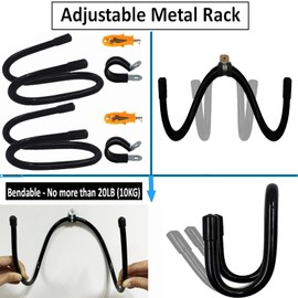 2 Pack Hose Hanger,Metal Hose Holder Wall Mount, Hook for Garden Hose/Expandable Hose/Hose Reel/Water Hose/Pocket Hose/Flexable Hose/Magic Hose- Chain-Link Fence or Wall Mount