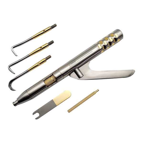 Dental Automatic Crown Remover Gun Type Spring Loaded with 4