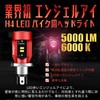 Camelight CCFL Motorcycle LED Headlight with Red Light H4 /