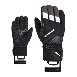 Ziener Men's Genrix Ski Gloves / Winter Sports | Waterproof, Alpine Wool, Black, 9.5