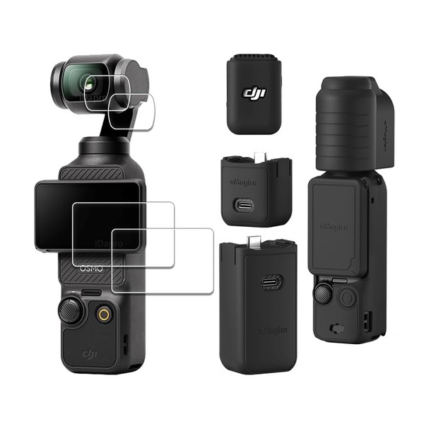 Rszfnjxry Screen Lens Protector Silicone Protective Case Cover for DJI