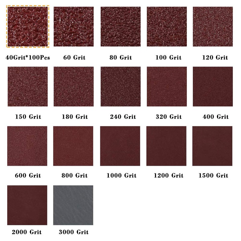 SPEEDWOX 40 Grit Hook and Loop Sanding Discs for Drill