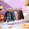 Sylixonae Cute Scrunchie Keychain Wristlet for Women & Men -