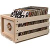 Crosley AC1004A-NA Record Storage Crate Holds Up to 75 Albums,