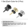 sourcing map Guitar Strap Button Buckle Lock Metal Small End