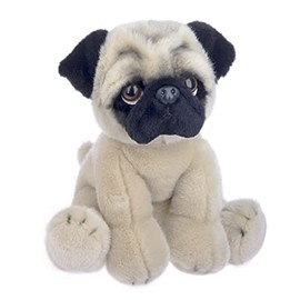 Ganz 12" Heritage Pug Stuffed Animal,Tan,12 inches