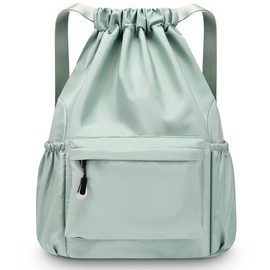 INONIX Large Capacity Folding Travel Drawstring Backpack Sports Gym Bag for Women Men Children Large Size with Zipper Bottle Pockets