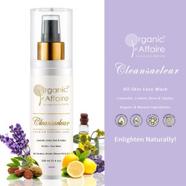 Organic Affaire Lavande (All Skin-Face Wash) French Lavender And Jojoba, 100 Ml (3.4 Oz)