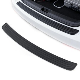 Car Bumper Protector Universal Rubber Rear Bumper Protector Strip Car Sill Protectors Strips for Trucks SUV Sedans Rear Trunk Protection(90x7cm)