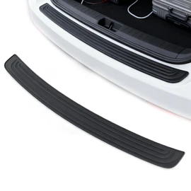 Car Bumper Protector Universal Rubber Rear Bumper Protector Strip Car Sill Protectors Strips for Trucks SUV Sedans Rear Trunk Protection(90x7cm)