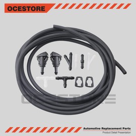 OCESTORE 4805742AB Front Windshield Washer Nozzles Kit 5116079AA Wiper Spray Washer Jet Compatible with Durango Caliber Journey Compass RAM 1500 2500 3500