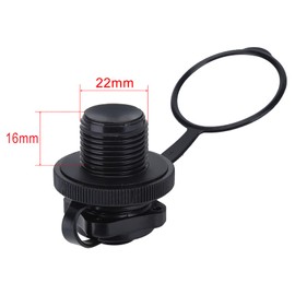 Screw Air Valve,Outbound Air Mattress Plug 2Pcs Abs Plastic Anti Leak Design Air Valve Replacement Screw Air Valve,Air Mattress Plug and for Inflatable Rubber Dinghy Raft Pool