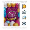 Breeze Decor Happy 20th Anniversary House Flag Set Celebration Couple