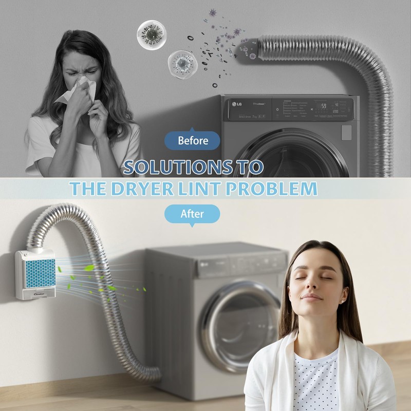 3 in 1 Indoor Dryer Vent Kit, Dryer Vent Box