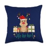 Reindeer santa Throw Pillow