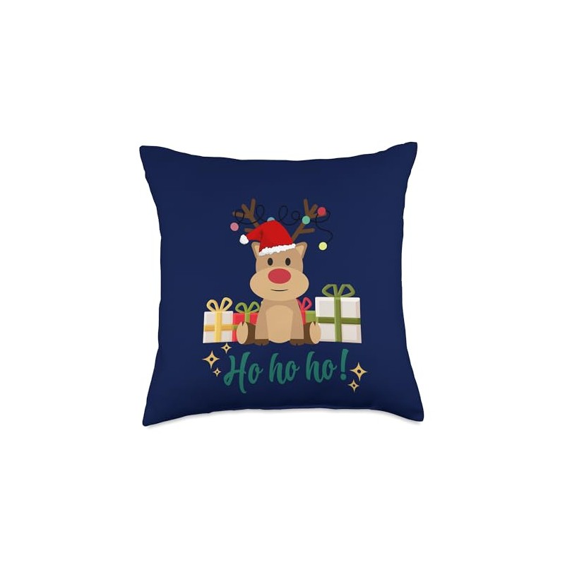Reindeer santa Throw Pillow