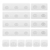 Paquete De 14 Adhesivos Fuertes Para Regadera Y Estantes Transparente-14 Pack