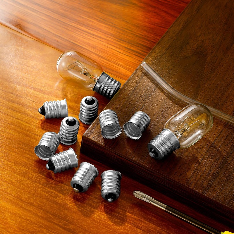 15 Pieces E14 to E12 Adapter Converter Lamp Adapter European