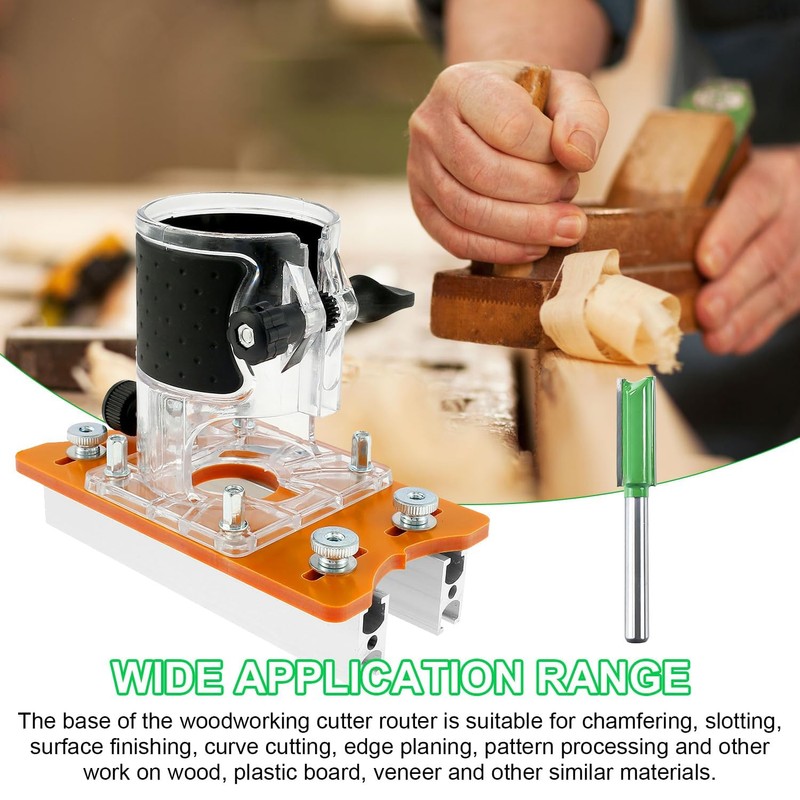 2-in-1 Router Base Plate for Precise Woodworking, Router Accessories, Edge