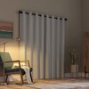 Scott Living Rafaela Woven Pattern Chenille Total Blackout Grommet Curtain
