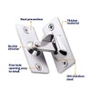 Repuhand Door Hasp Latch 90 Degree with 4 Screws for