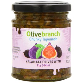 Olive Branch Kalamata Olive Tapenade with Fig and Mint 180 g (Pack of 2)