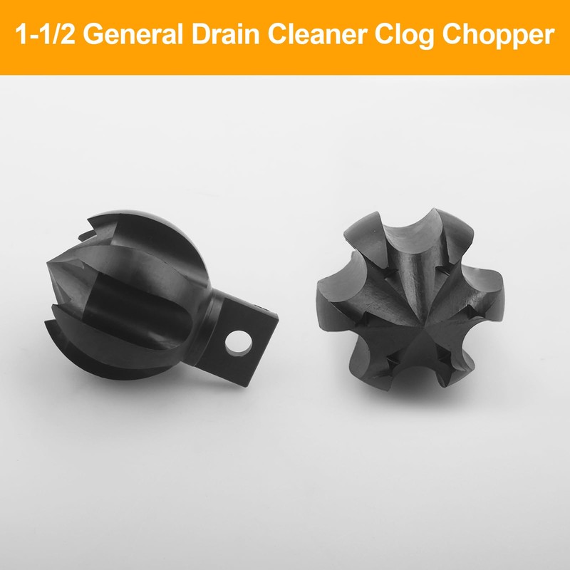 General Pipe Cleaners,Drain Snake Drill Attachment for ClogChopper,1-1/2CG&1-1/2 Inch Multi-Function