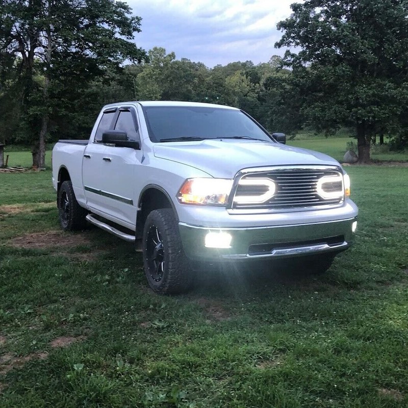 HECASA Grille w/Replacement Shell Packaged Compatible with 2009-2012 Dodge Ram