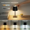 Fizrice Cordless Table Lamp Rechargeable Lamps: 6000mAh Battery Operated Table