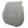 Priprilod Gray Perforated Leather Driver Side Bottom Seat Cover Compatible