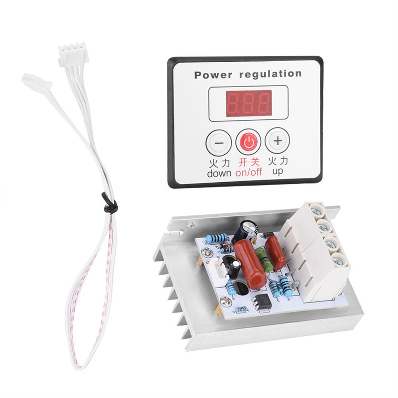 10000W SCR Digital Voltage Regulator Speed Control Dimmer Thermostat AC