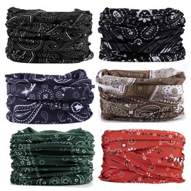 Neck Gaiter Face Cover Bandana Mask Scarf, Breathable Sun& Dust-proof for Cycling Running Fishing Hiking