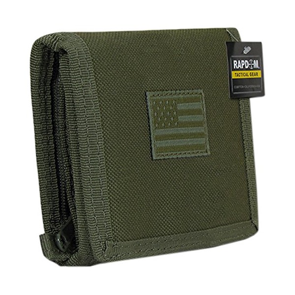 Rapdom Tactical RAPDOM Tactical Wallet, Olive Drab , 4.75" x 3.5" x .75"