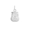 SUGARKITTEN LONDON Sterling Silver Owl Pendant Two Sided Bell Hollow