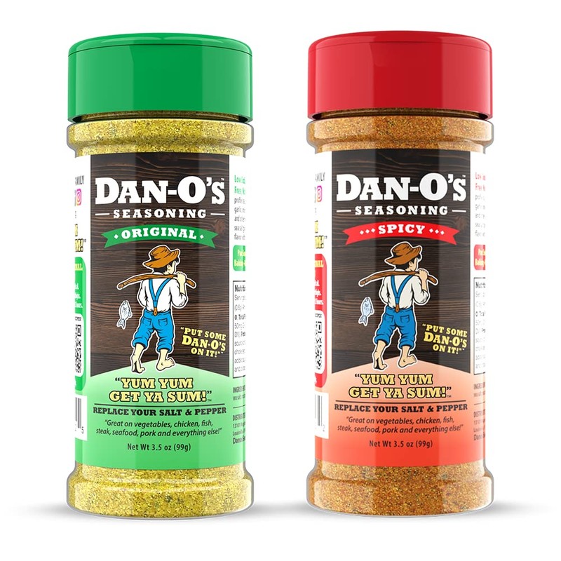 Dan-O's Seasoning Small 2 Bottle Combo | Original & Spicy